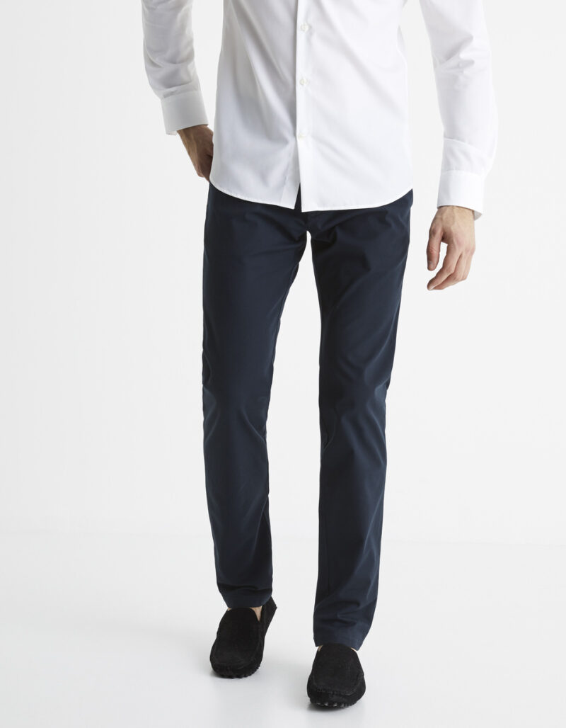 pantalon chino slim twill stretch marine marine 1090885 3 product
